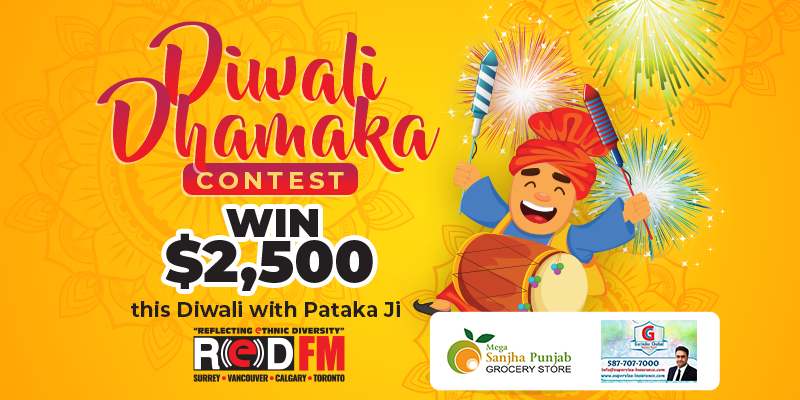 Diwali Dhamaka Contest - RED 106.7FM Calgary